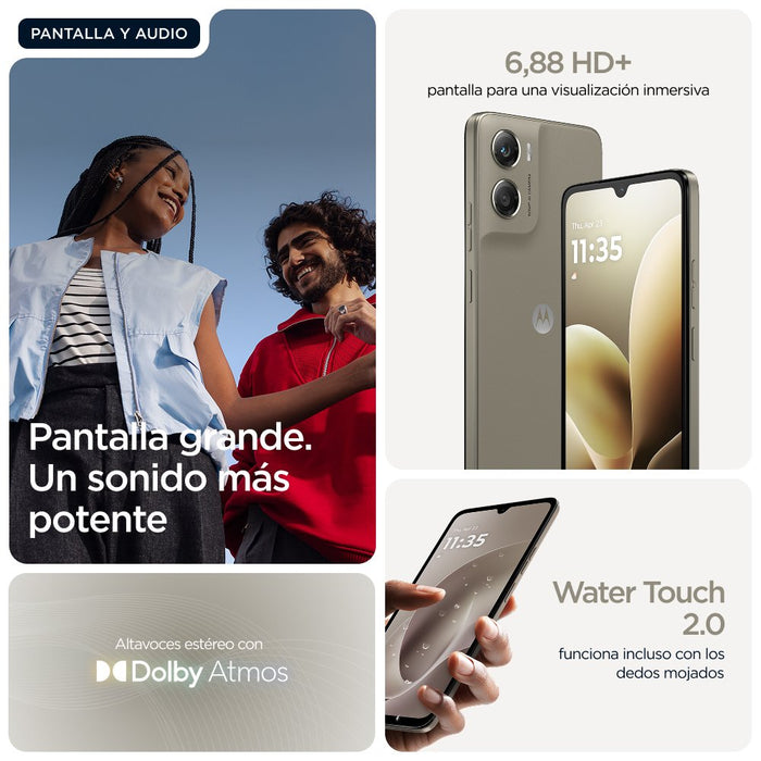 EAN 0840493601861 - Motorola moto g06 power 17,5 cm (6.88") SIM doble Android 15 4G USB Tipo C 4 GB 64 GB 7000 mAh Caqui imagen 17