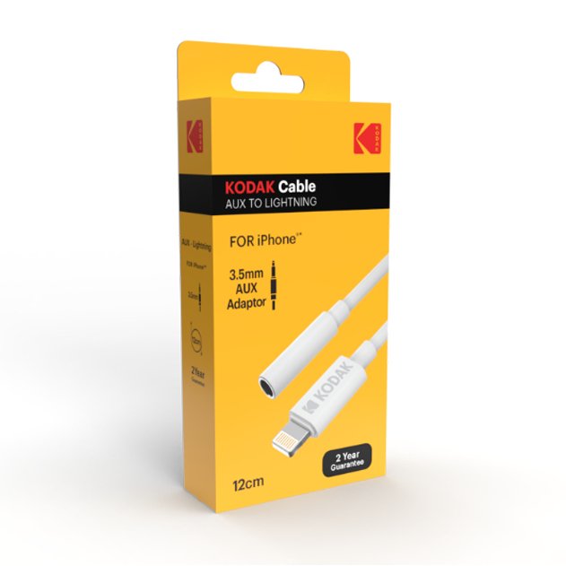 EAN 0887930425840 - Kodak 30425842 cable de teléfono móvil Blanco 0,1 m 3,5mm Lightning imagen 2