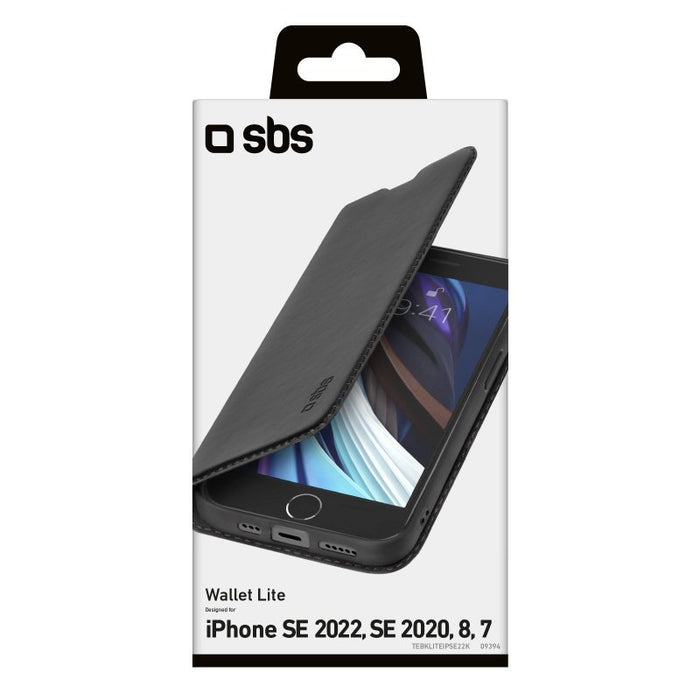 EAN 8018417409394 - SBS TEBKLITEIPSE22K funda para teléfono móvil 11,9 cm (4.7") Funda cartera Negro imagen 3