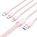 EAN 6922794709836 - Vention CTRPG cable USB USB 2.0 1,5 m USB A USB C/Micro-USB B/Lightning 0,48 Gbit/s 120 W Rosa imagen 1