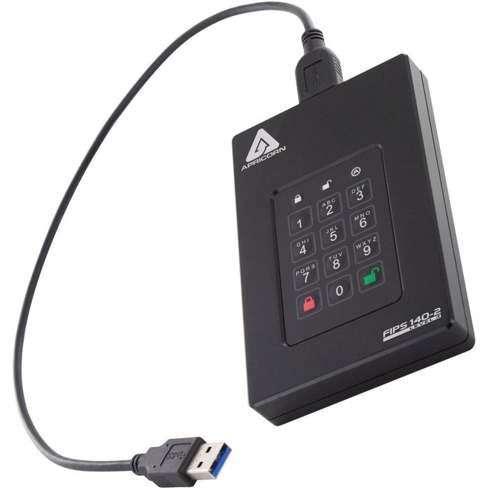 EAN 708326914741 - Apricorn Aegis Fortress L3 4 TB USB tipo A a USB tipo C 3.2 Gen 1 (3.1 Gen 1) Negro imagen 1