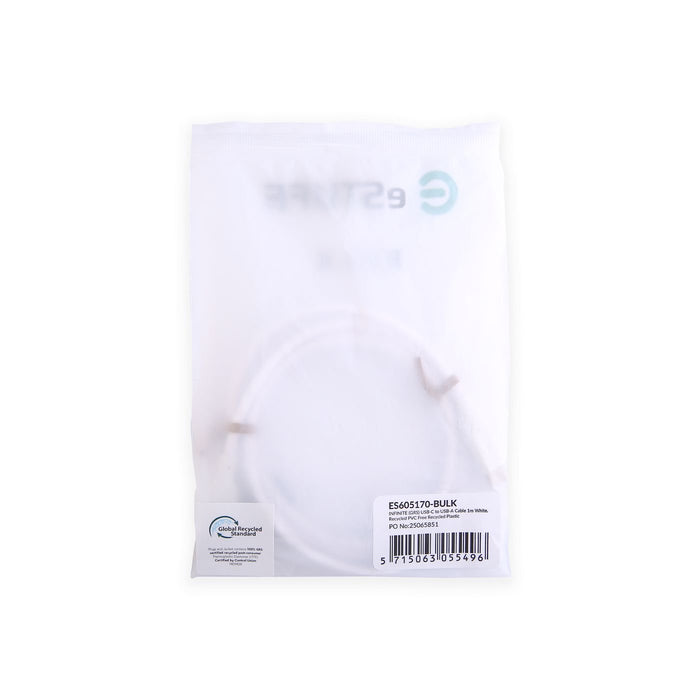 EAN 5715063055496 - eSTUFF ES605170-BULK cable USB USB 2.0 1 m USB C USB A 60 W Blanco imagen 3