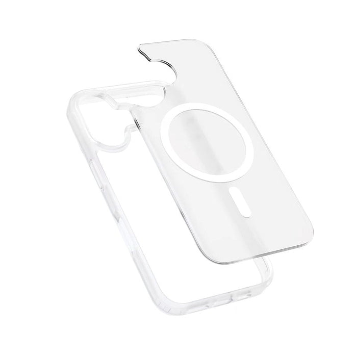 Etui Hybrid Matte Magnetic Etui Magsafe Iphone 17 Biale