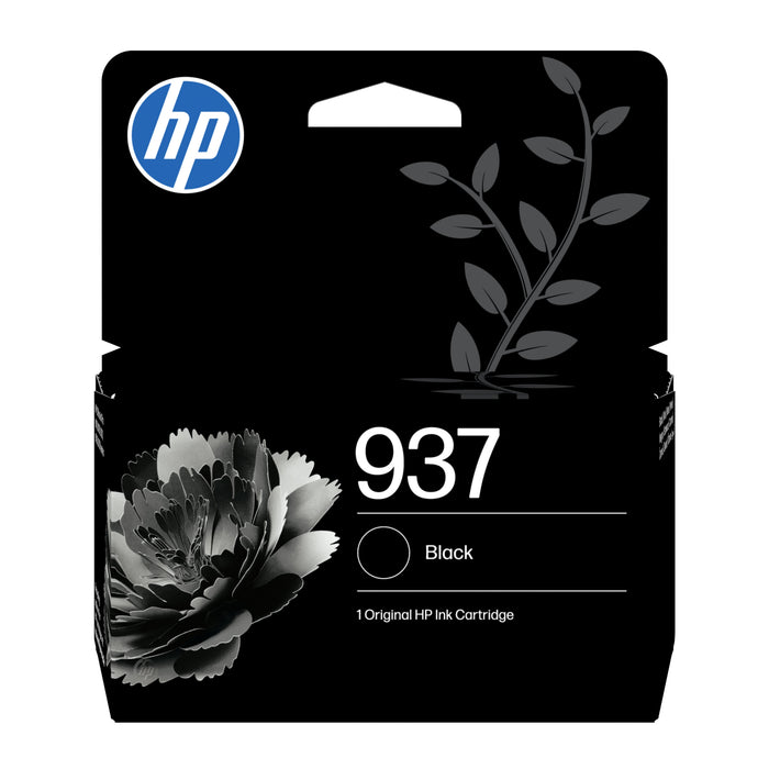 EAN 0196786147609 - HP 937 Black Original Ink Cartridge cartucho de tinta 1 pieza(s) Rendimiento estándar imagen 1