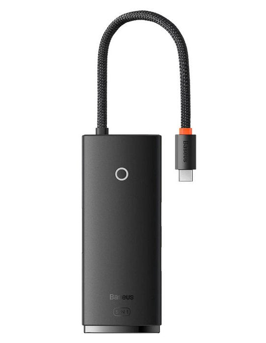 Baseus Lite Series 5w1 Usb-C Do 3x Usb 3.0 + Usb-C + Hdmi (Negro)