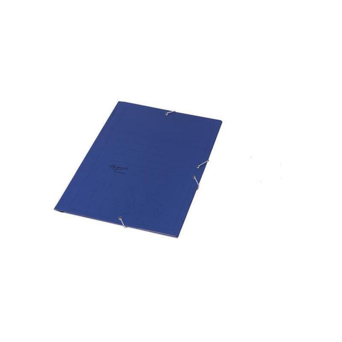 Fabrisa Carpeta De Gomas Azul Basica Con Tres Solapas Folio -5u-