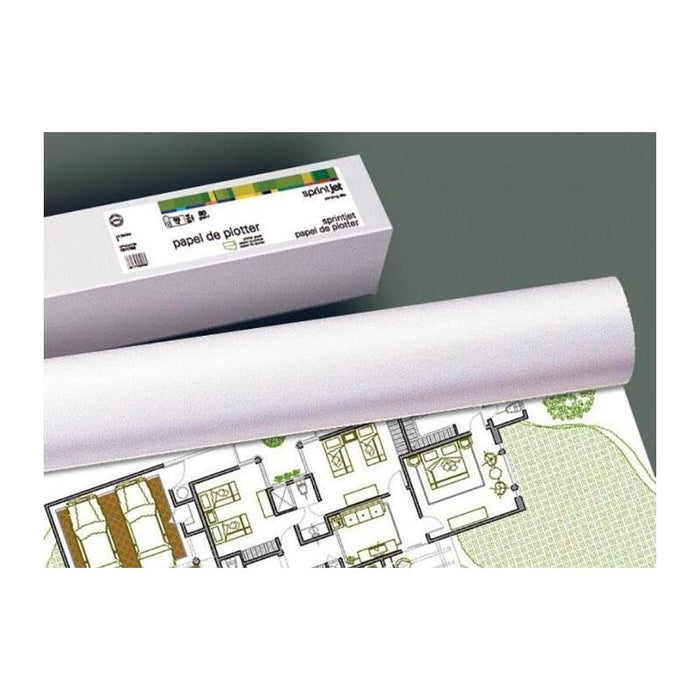 Fabrisa Rollo De Papel Para Plotter 610(24")X30x50mm 140gr Blanco Mate