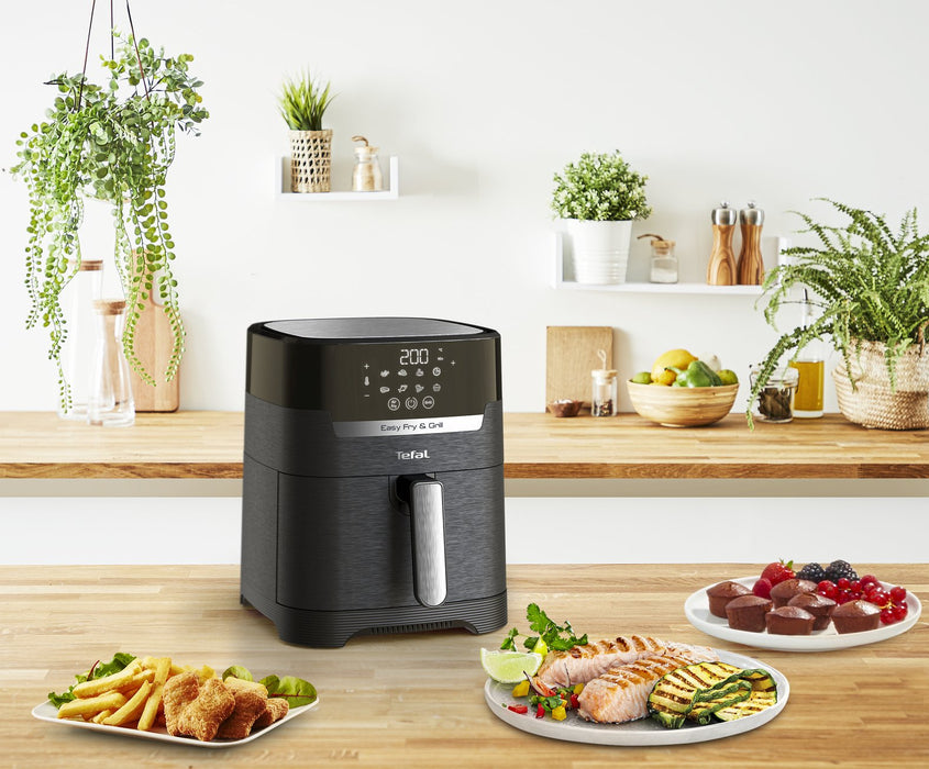 EAN 3045380020757 - Tefal Easy Fry & Grill EY5058 Sencillo 4,2 L Independiente 1550 W Freidora de aire caliente Negro imagen 10