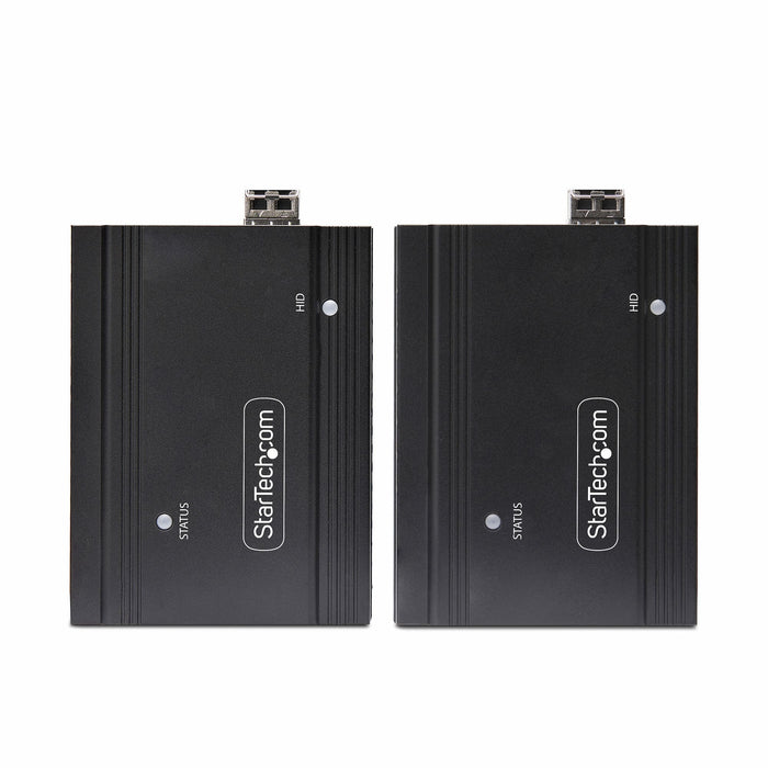 Startech.Com Displayport Kvm Extender Uber Glasfaser 4k60hz Konsolen-Extender 300m Multimode 4k Kvm Verlngerung Lwl