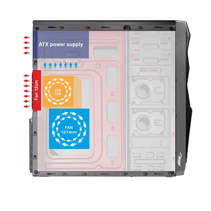 EAN 5901720132505 - Akyga ' ak995bk PC"ATX Nero Midi Tower Negro imagen 9