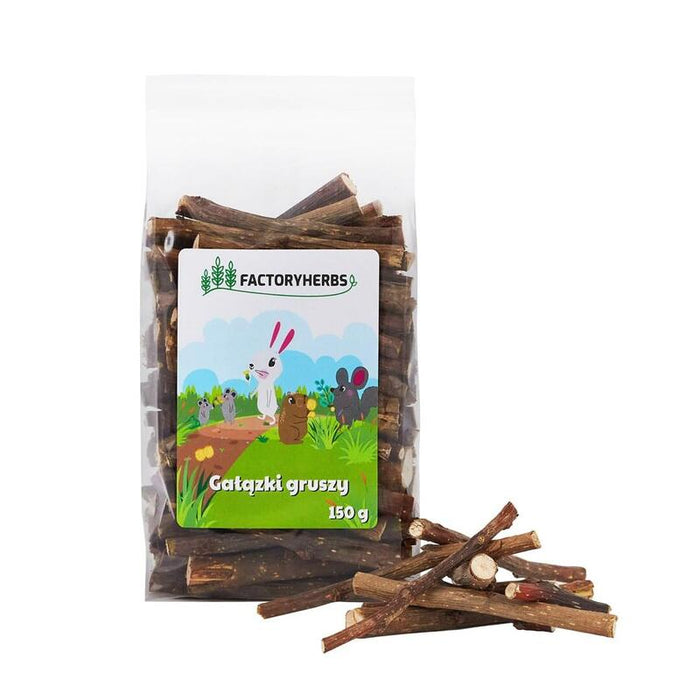 Factoryherbs Pear Branches  Golosina Para Roedores Y Conejos - 150g