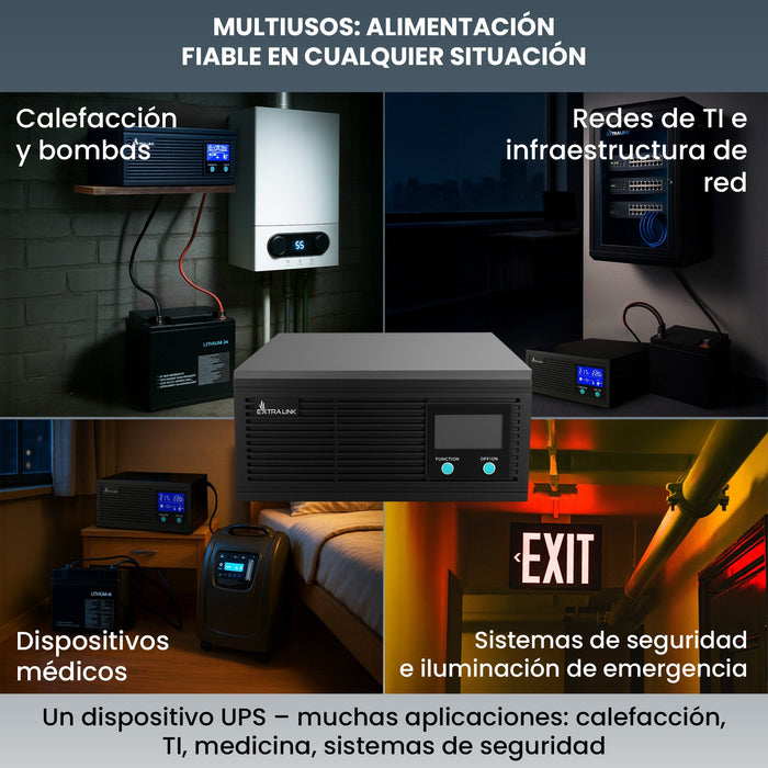 Extralink Ex.31148 Adaptador E Inversor De Corriente Auto 1600 W Negro