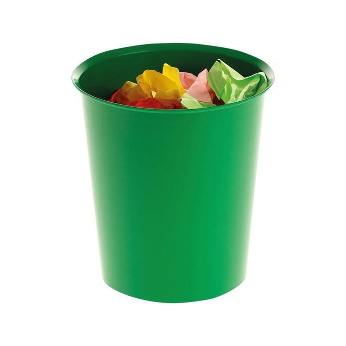 Faibo Papelera De Plástico En Polipropileno 310x280 Mm Cerrada 14 L Serie 305 Verde