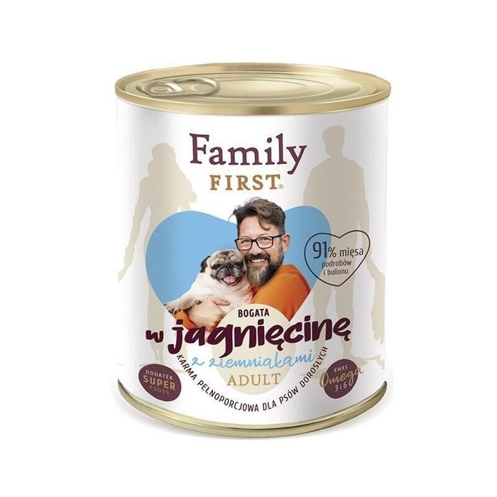 Family First Adult Lamb With Potato - Wet Dog Food - 800 G