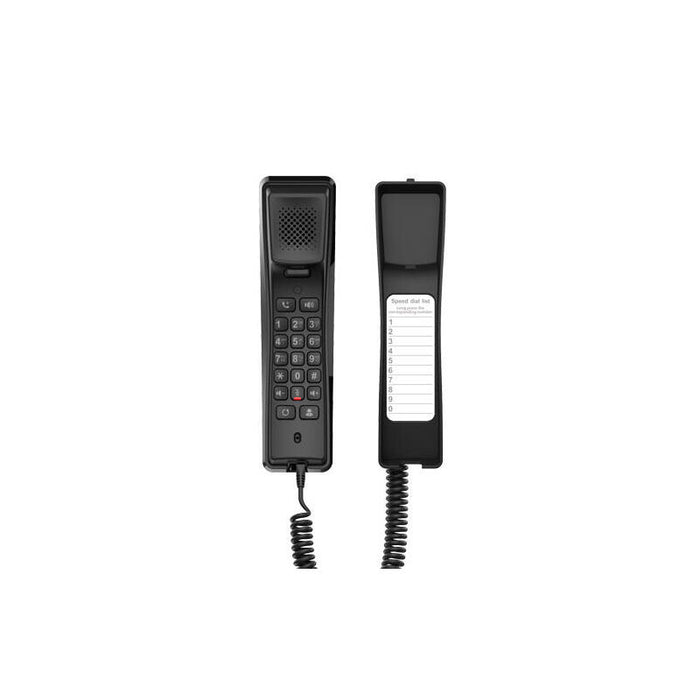 Fanvil H2u-B Teléfono Ip Negro Terminal Con Conexión Por Cable 2 Líneas
