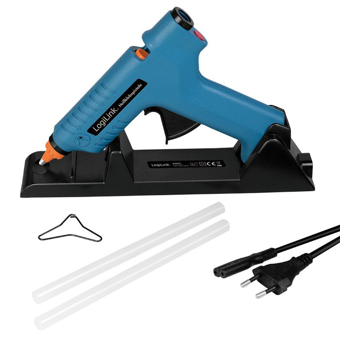 EAN 4052792060898 - LogiLink WZ0052 pistola y lápiz de silicona caliente Pistola de cola termofusible Azul 80 W imagen 5