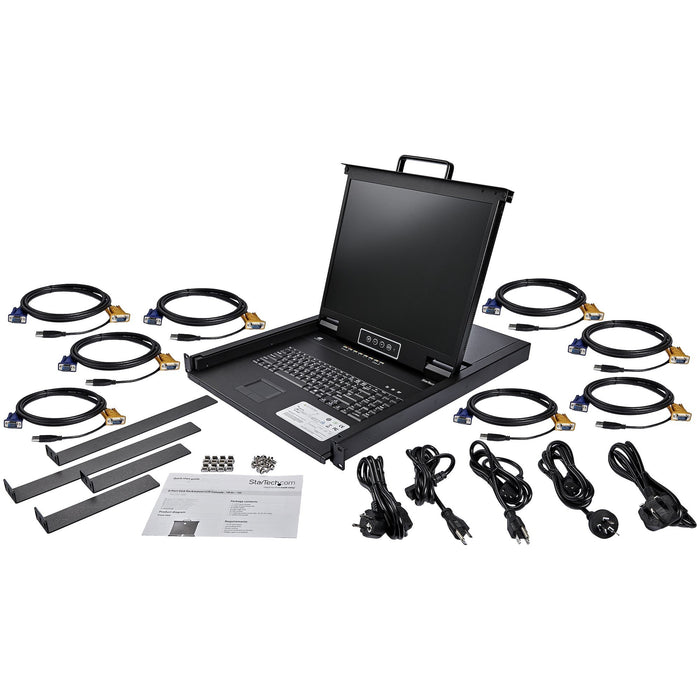 EAN 65030872508 - StarTech.com RKCONS1908K consola de rack 48,3 cm (19") 1280 x 1024 Pixeles Acero Negro imagen 6