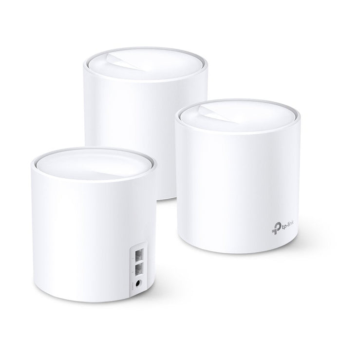 Tp-Link Deco X60 Ax3000 Wi-Fi 6 Whole-Home Mesh System 3-Pack Quad-Core Cpu 2x Ge Rj45 4x Int.Antennas Mu-Mimo (P)