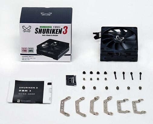 EAN 4571225059822 - Scythe SHURIKEN 3 Placa base Ventilador 9,2 cm Negro 1 pieza(s) imagen 8