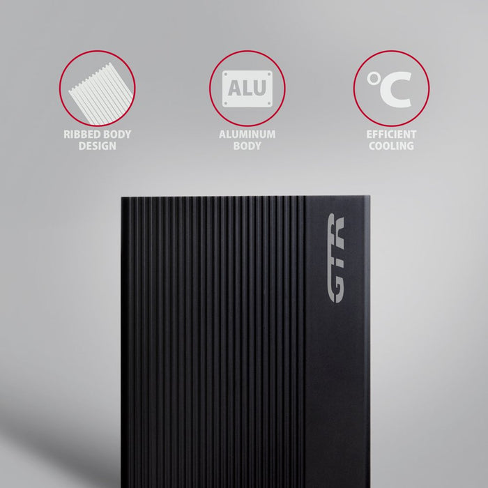 EAN 8595247906809 - Axagon EE35-GTR USB-C 5Gbps - SATA 6G, 3.5 RIBBED box BLACK - USB Typ C Caja de disco duro (HDD) Negro 3. imagen 3