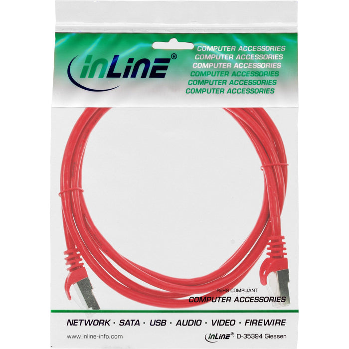 Cable De Red Inline Sf/Utp Cat.5e Rojo 3m
