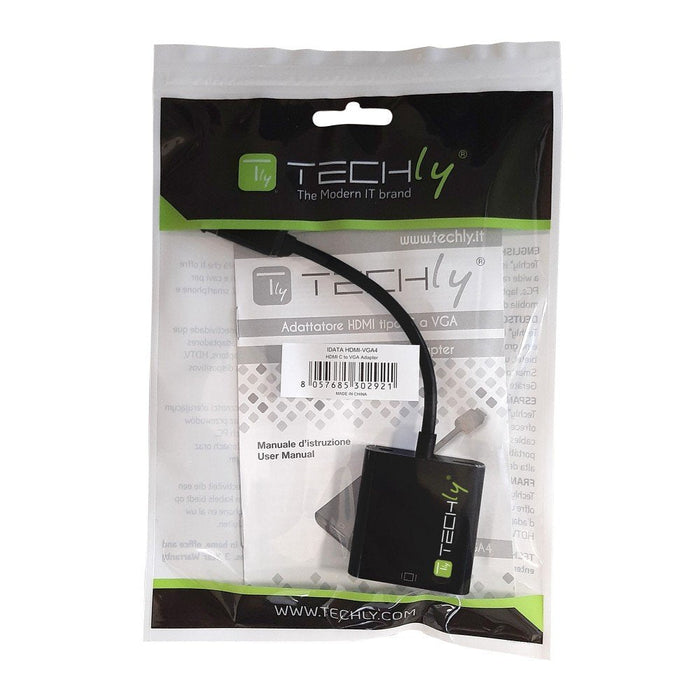 Techly Idata Hdmi-Vga-4 Adaptador Mini Hdmi C A Vga M/F