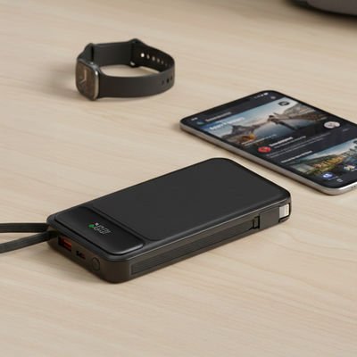Mediarange Powerbank 10000mah Usb-C Lc-Display Quickcharge