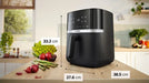 EAN 4242005535668 - Bosch Serie 4 MAFS2462B freidora Sencillo 6,1 L Independiente 2050 W Freidora de aire caliente Negro imagen 6