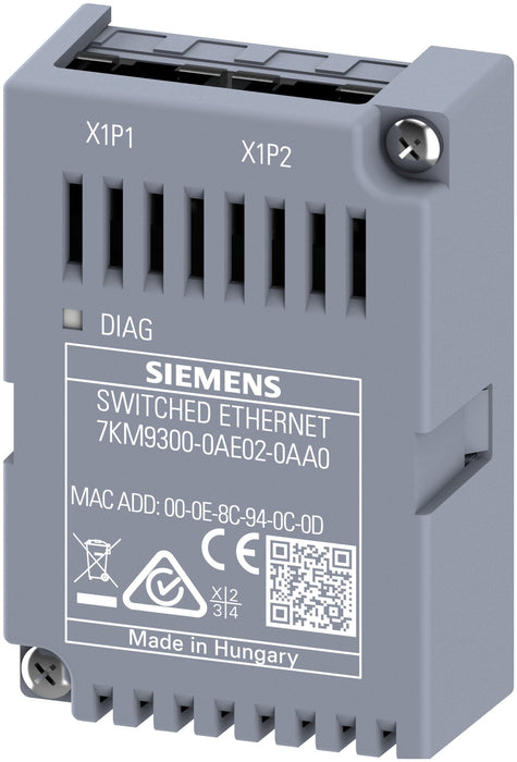 Siem 7km9300-0ae02-0aa0 Erweiterungsmodul Switched Ethernet Profinet V3, Steckba