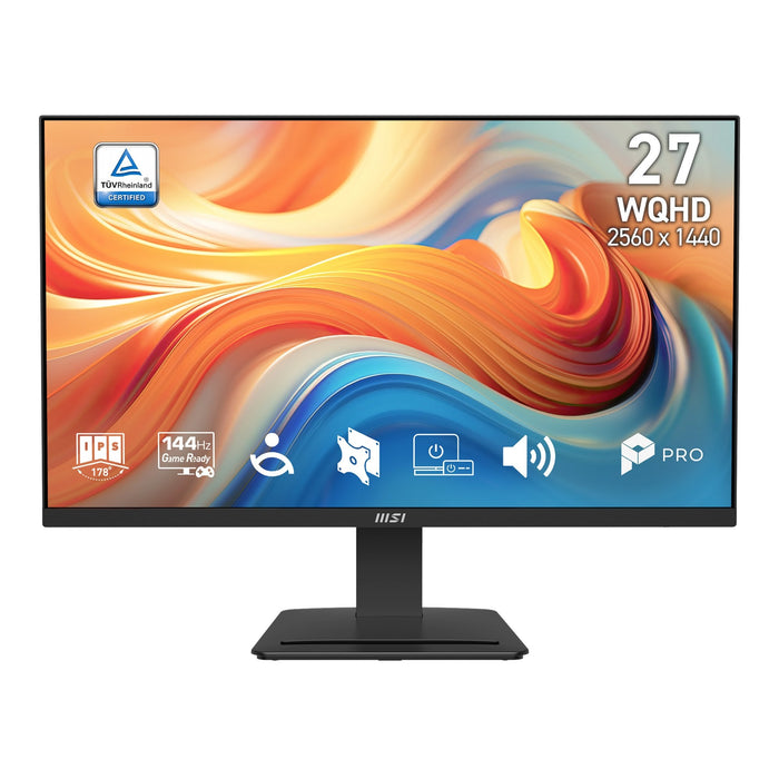 Monitor Msi Pro Mp273q E14 27' Ips / Fhd 1920x1080 / 144hz / 1xhdmi/ 1xdisplay Port/ 1x Vga