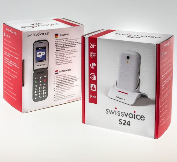 Móvil Senior Concha 2g Swissvoice S24 Negro Móvil Senior Concha 2g Swissvoice S24 Negro