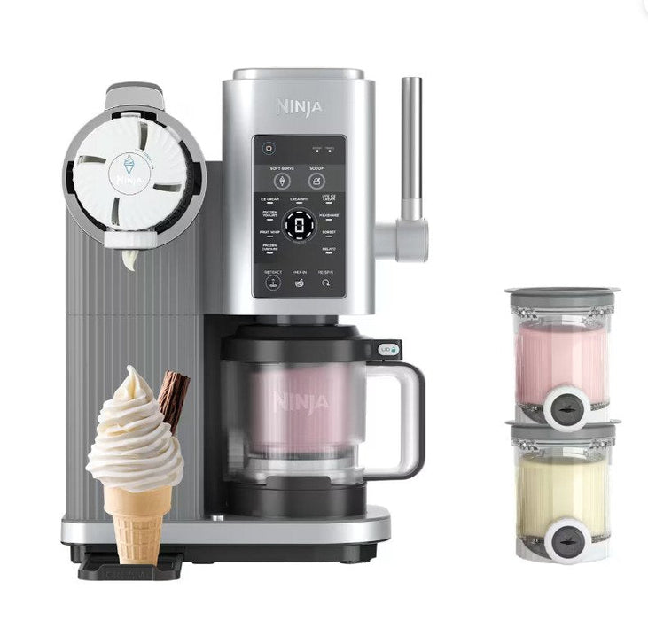 Ninja Nc701bu Creami Spin Eismaschine Silber