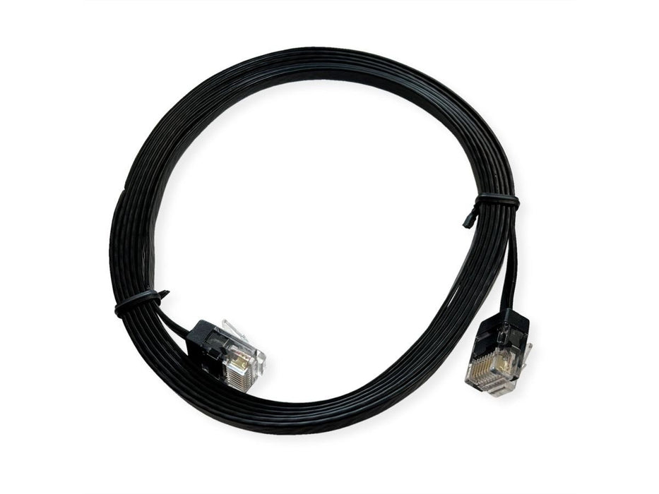 Roline Utp Cable De Red Kat.6a Class Ea Extra-Flach Schwarz 0.5m