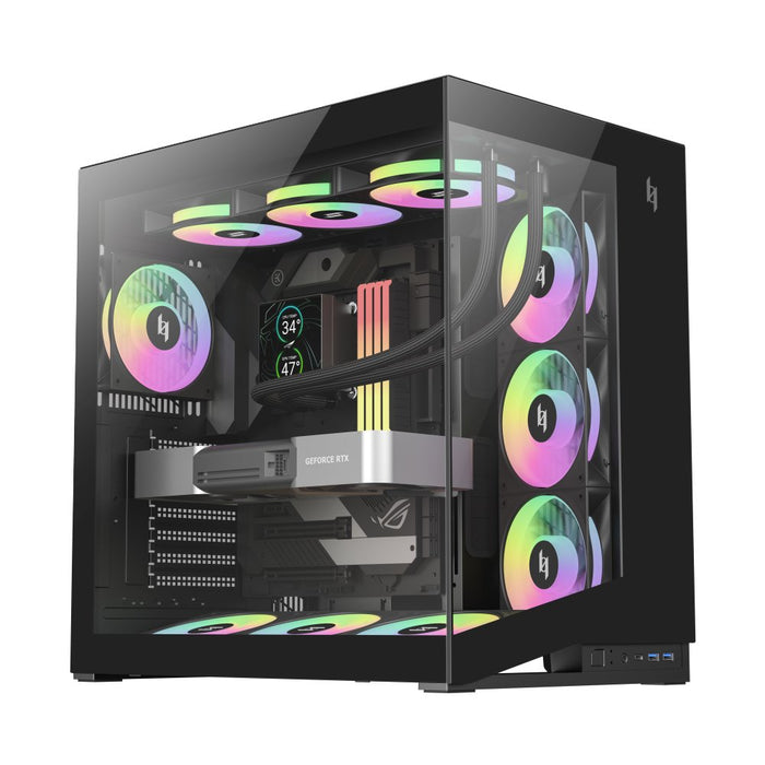 EAN 6931858712187 - GameMax NEX C56 BK carcasa de ordenador Midi Tower Negro imagen 4