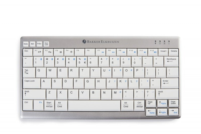 EAN 8719274671985 - BakkerElkhuizen UltraBoard 950 Wireless teclado Oficina Bluetooth QWERTZ Alemán Gris claro, Blanco imagen 3