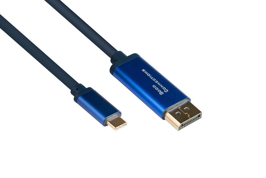 EAN 4014619554614 - Alcasa 4812-CSF015B adaptador de cable de vídeo 1,5 m USB Tipo C DisplayPort Azul imagen 1