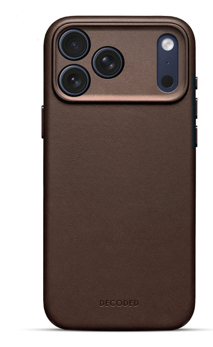 Decoded Leather Backcover Iphone 17 Pro Chocolate Brown