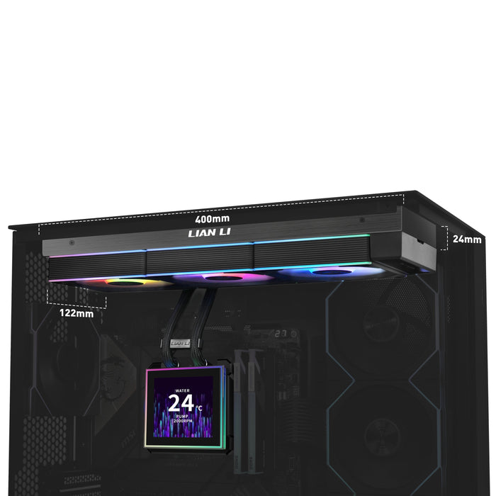 Refrigeracion Liquida Cpu  Lianli Hydroshift Ii Lcd-S 360cl B