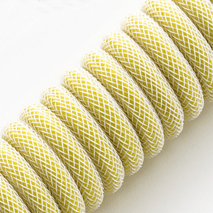 Cablemod Classic Coiled Keyboard Cable Usb-C A Usb Tipo A, Lemon Ice - 150cm