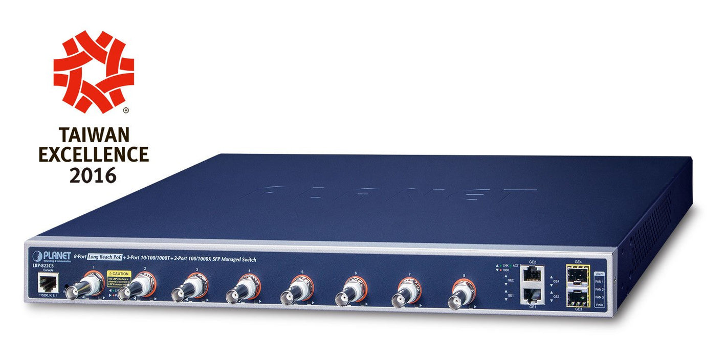 Ipv4 Ipv6, 8-Port Coax + 2-Port 10 100 1000t + 2-Port
