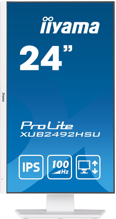 EAN 4948570123346 - iiyama XUB2492HSU-W6 pantalla para PC 60,5 cm (23.8") 1920 x 1080 Pixeles Full HD LED Blanco imagen 3