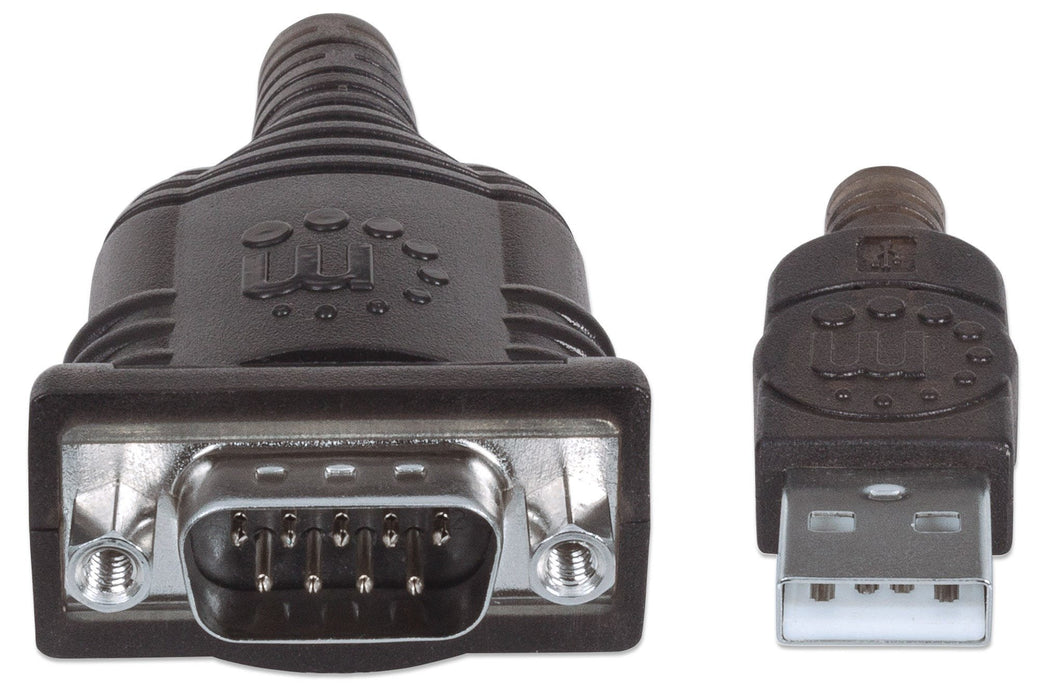 EAN 0766623151801 - Manhattan 151801 cable de serie Plata 0,45 m USB A Serial/COM/RS232/DB9 imagen 3