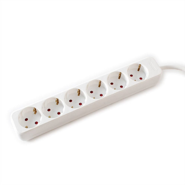 Value 6-Fach Steckdosenleiste Ohne Schalter, Wei, 1,5 M