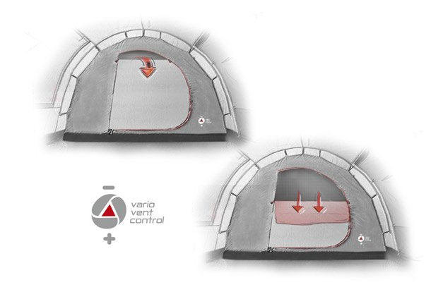 Tienda Túnel Familiar High Peak Brixen 4.0 Gris/Verde 11815