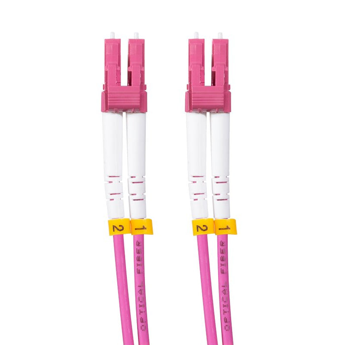 Logilink Steel Armored Fiber Patch Cord Om4, Duplex Lc Upc - Lc Upc, 5.0 M