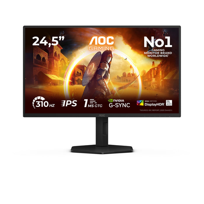 EAN 4038986182577 - AOC G4 25G4SXU pantalla para PC 62,2 cm (24.5") 1920 x 1080 Pixeles Full HD LED Negro, Gris imagen 1