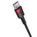 EAN 6932172657444 - Baseus Cafule cable USB 2 m USB C 480 Gbit/s 100 W Negro, Gris, Rojo imagen 3