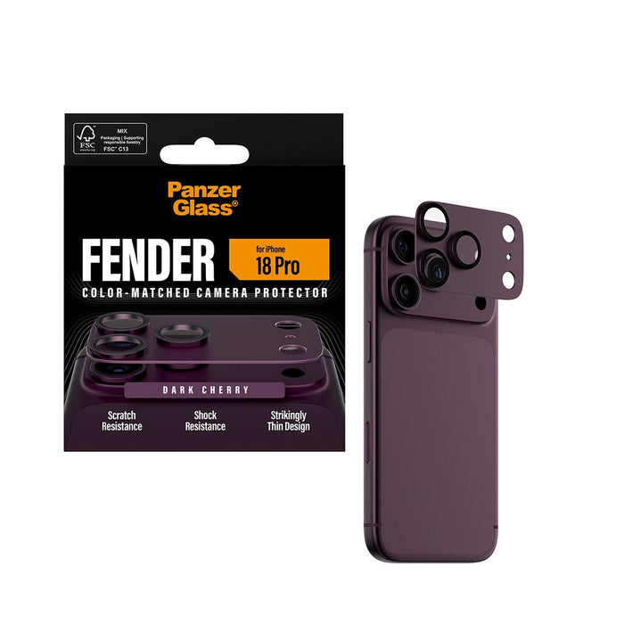 Panzerglass Fender Ip 18 Pro Dark Cherry Kameraschutz