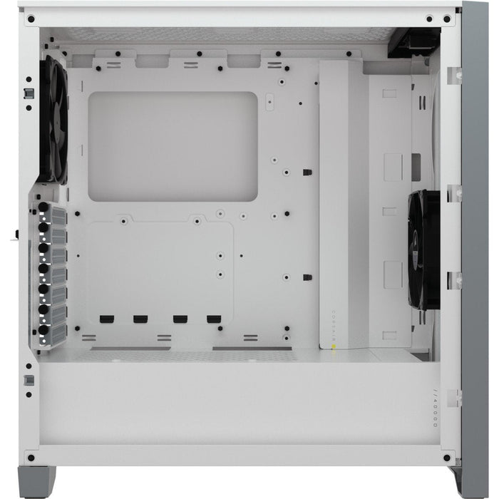 Caja Pc Corsair 4000d Airflow Midi Tower Blanco Corsair Crystal 4000d Airflow Mid-Tower Cristal Templado Blanca Cc-9011201-Ww