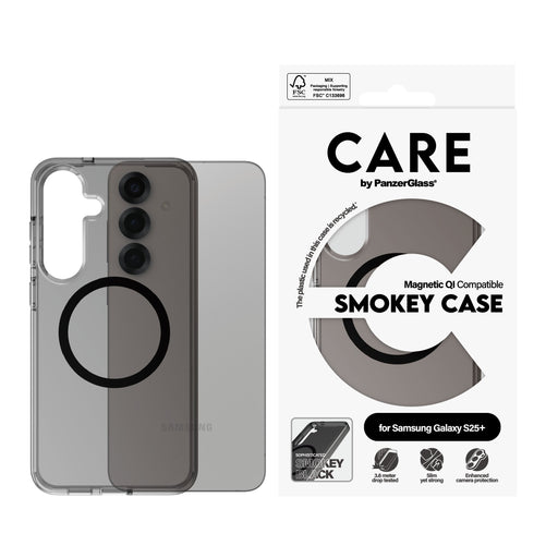 EAN 5715685016738 - PanzerGlass CARE™ by ® Urban Combat Case Smokey w. Black Qi Compatible Samsung Galaxy S25+ funda para tel imagen 2